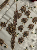 Traditional Temple Bridal Necklace Set with Earrings & Accessories