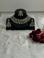 Royal White Stone Kundan Set