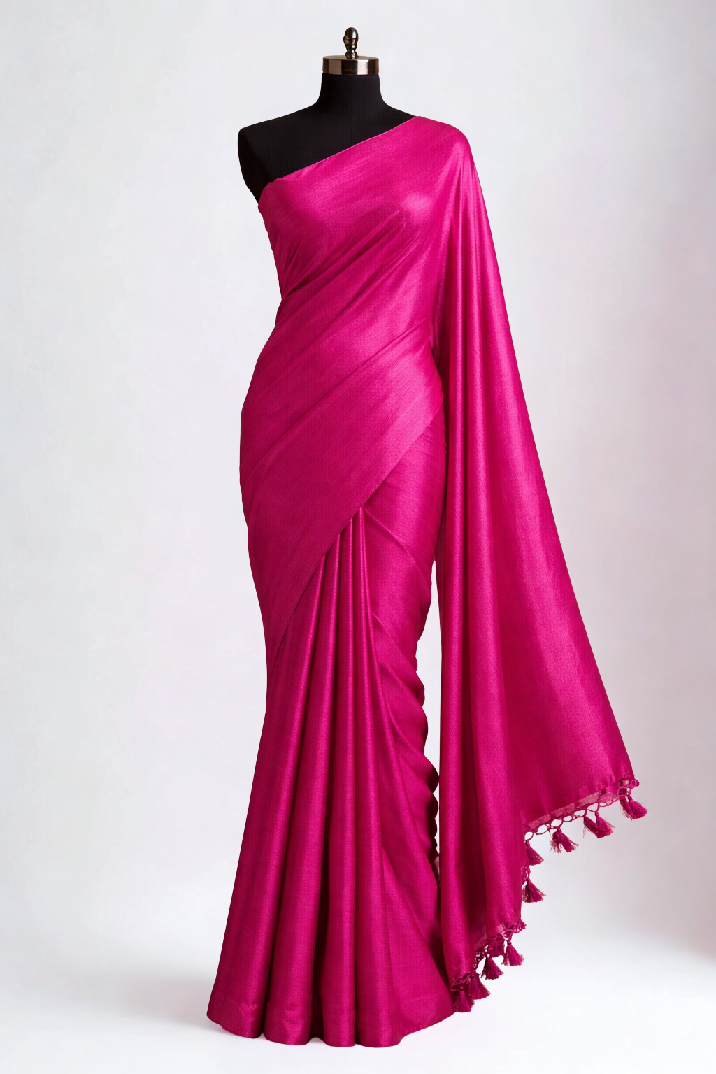Hot Pink Kubera Soft Silk Saree