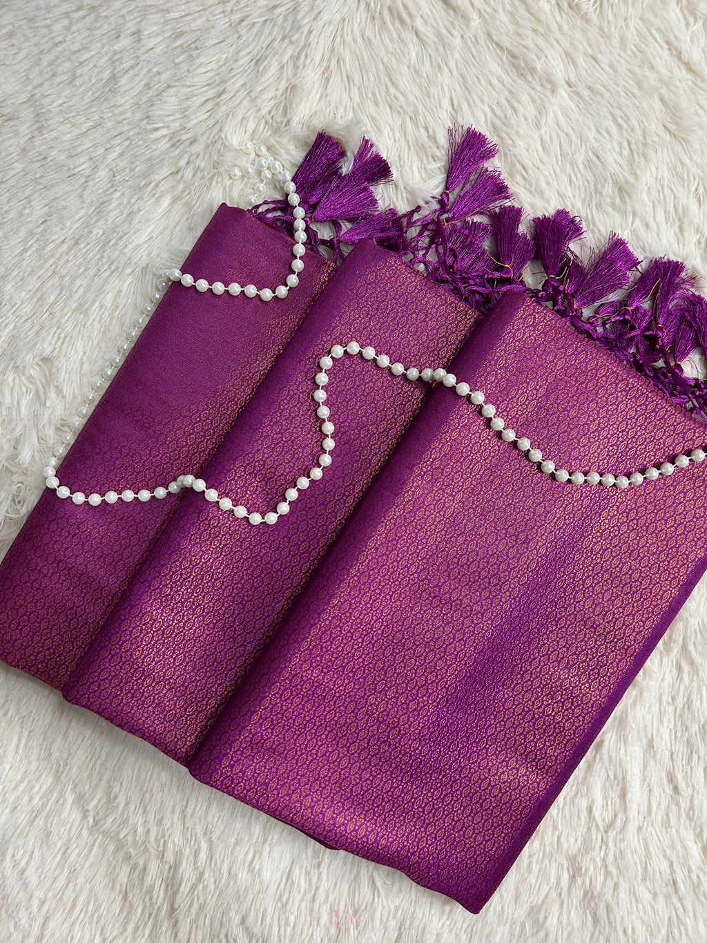 Magenta Kubera Soft Silk Saree