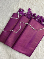 Magenta Kubera Soft Silk Saree