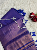 Royal Blue Kubera Soft Silk Saree