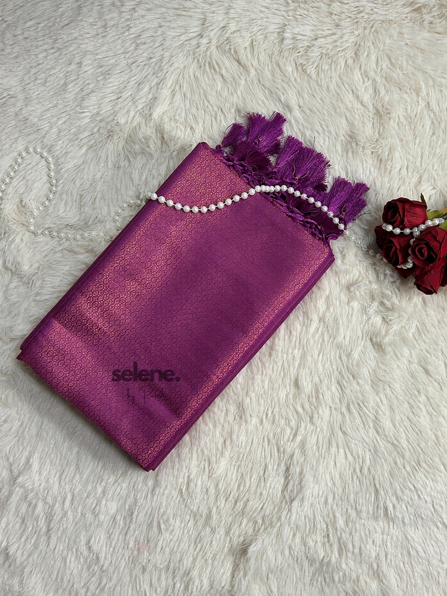 Magenta Kubera Soft Silk Saree