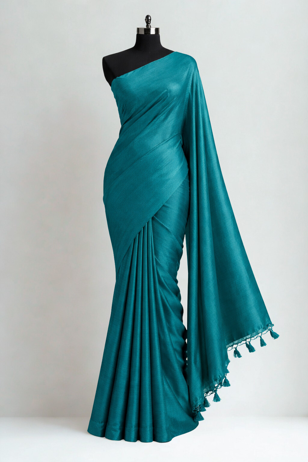 Teal Green Kubera Soft Silk Saree