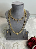 Two-Layer Necklace & Earring Set