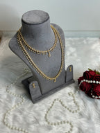 Two-Layer Necklace & Earring Set