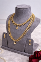 Two-Layer Necklace & Earring Set