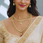 Two-Layer Necklace & Earring Set