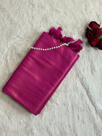 Hot Pink Kubera Soft Silk Saree