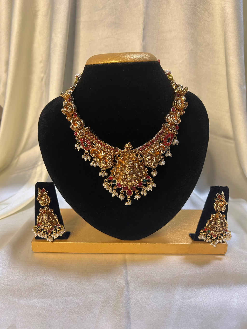 Lakshmi Temple Bridal Necklace Set