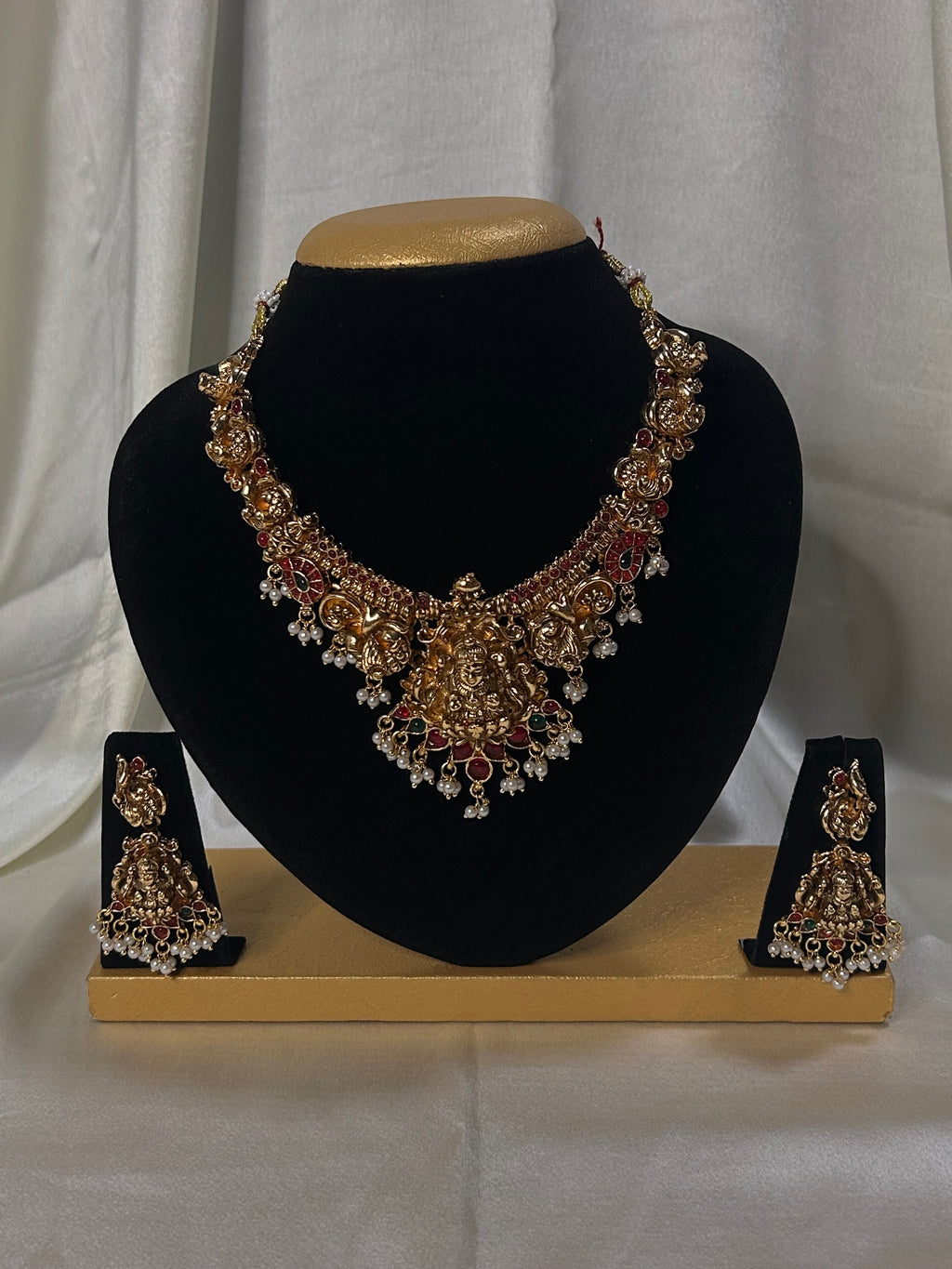 Lakshmi Temple Bridal Necklace Set