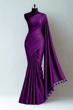 Dark Violet Kubera Soft Silk Saree
